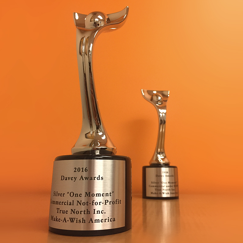 Just as David defeated the mighty giant Goliath, The Davey Awards honors small agencies or “Creative Davids” who “derive their strength from big ideas, rather than stratospheric budgets.