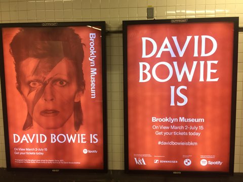 David Bowie subway ads