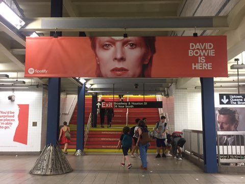 David Bowie subway ads