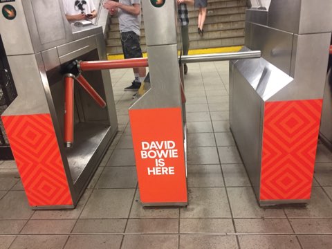 David Bowie subway ads