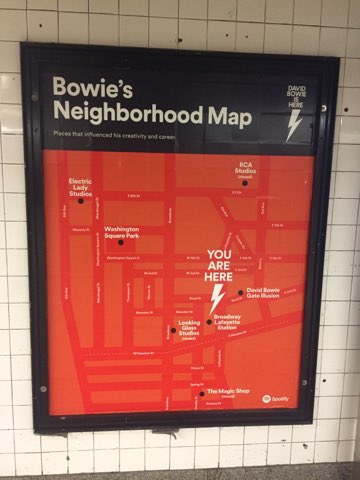 David Bowie subway ads