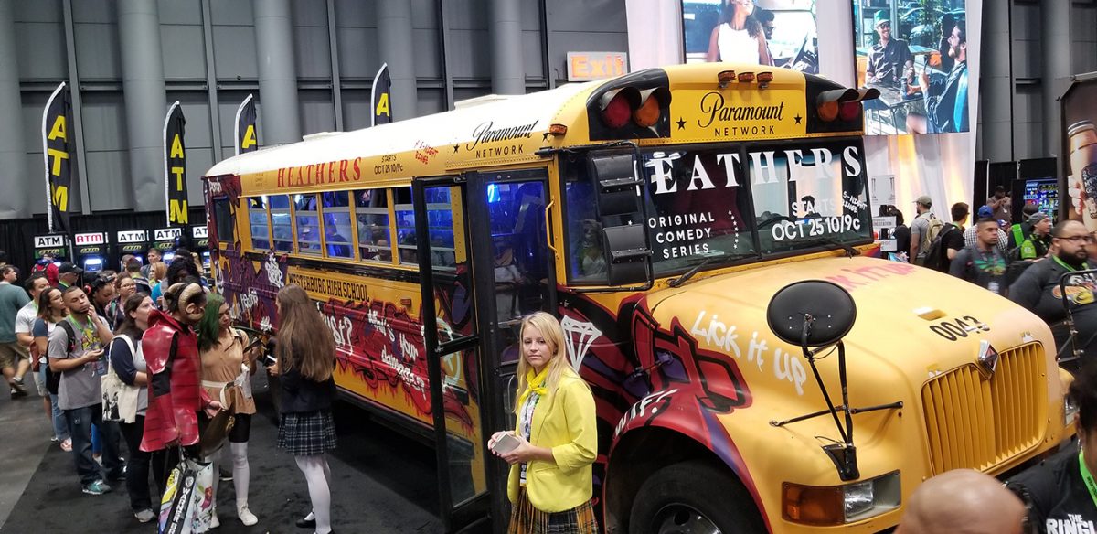 Heathers bus at Comic Con