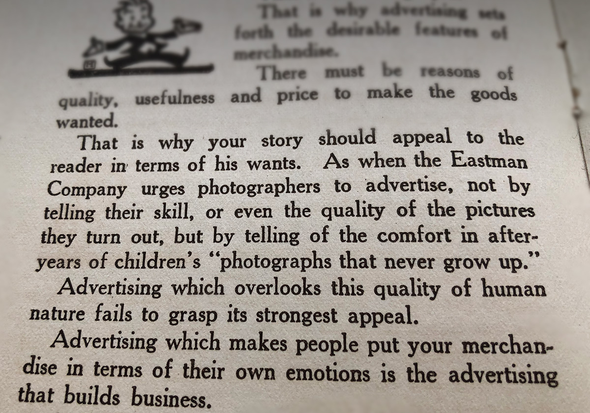 Excerpt from an antique advertising book