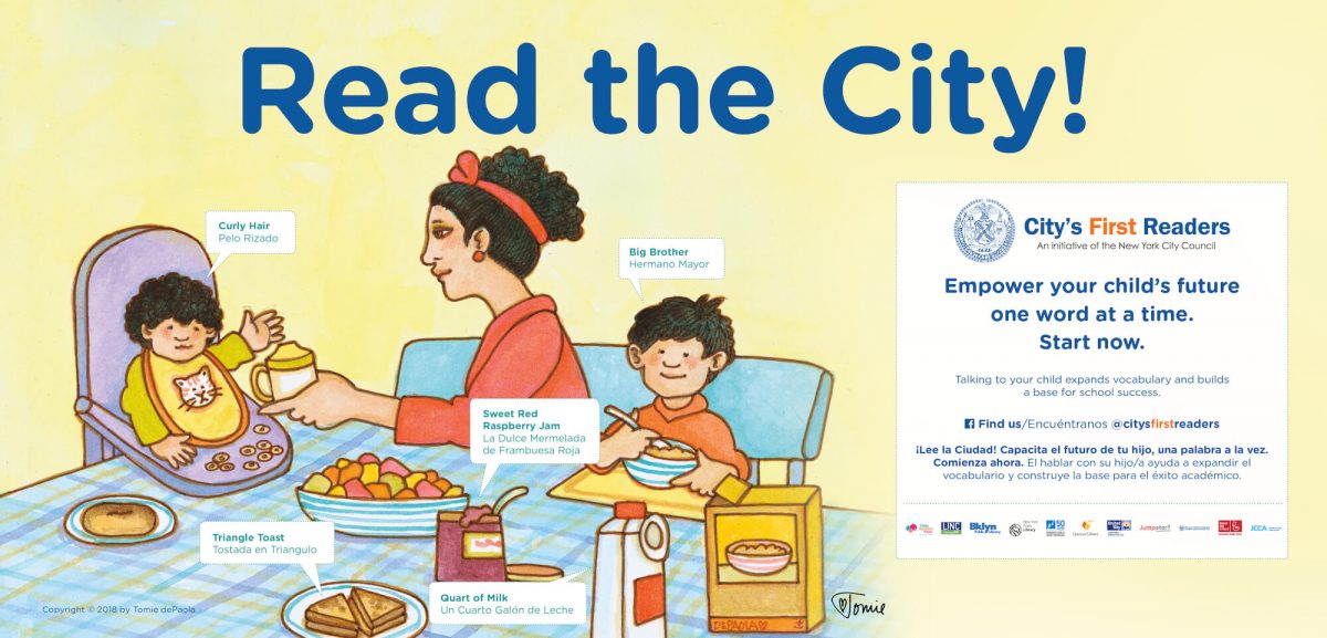 Read the City ad using Tomie dePaola art